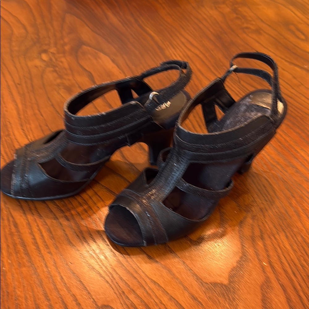 Elegant Black Strappy Heels
